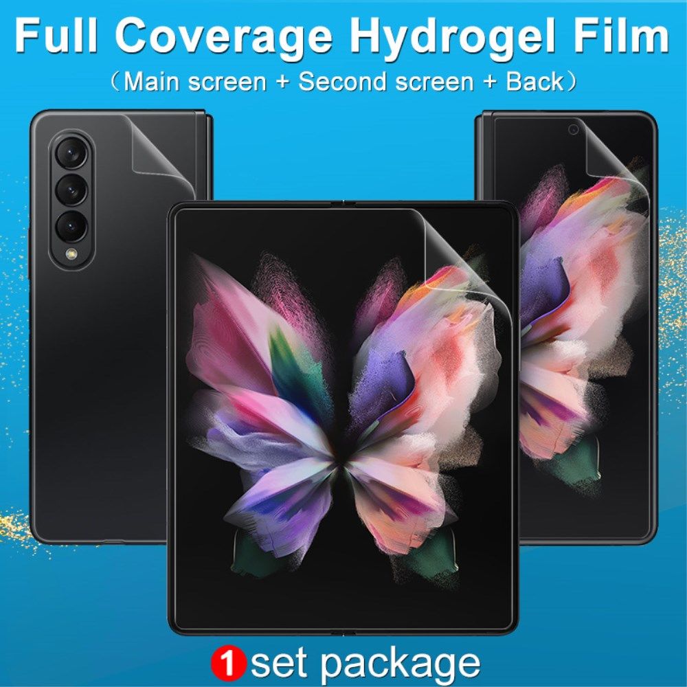 Samsung Galaxy Z Fold 3 Screen Protector Volledig voor- en achterzijde afbeelding 7