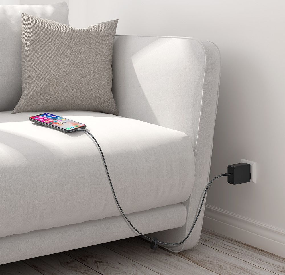 ESR USB-C naar Apple Lightning Kabel MFi 2M Zwart afbeelding 7