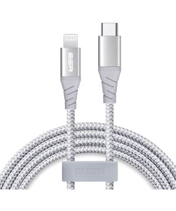 ESR USB-C naar Lightning Kabel MFi 2M Wit Kabels