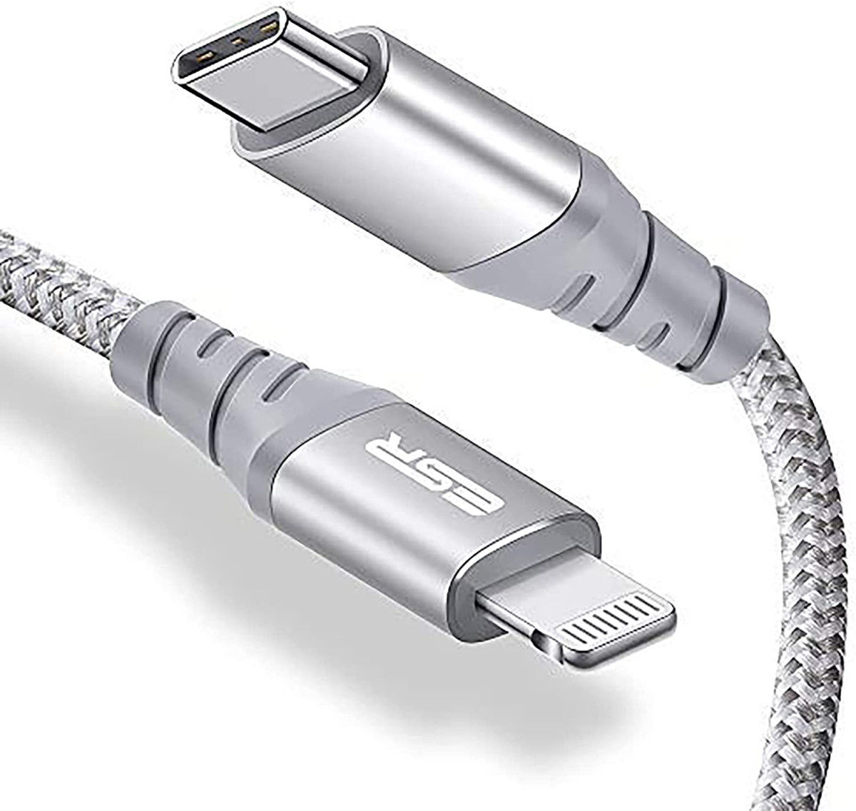 ESR USB-C naar Apple Lightning Snellaad Kabel MFi 1M Wit afbeelding 17