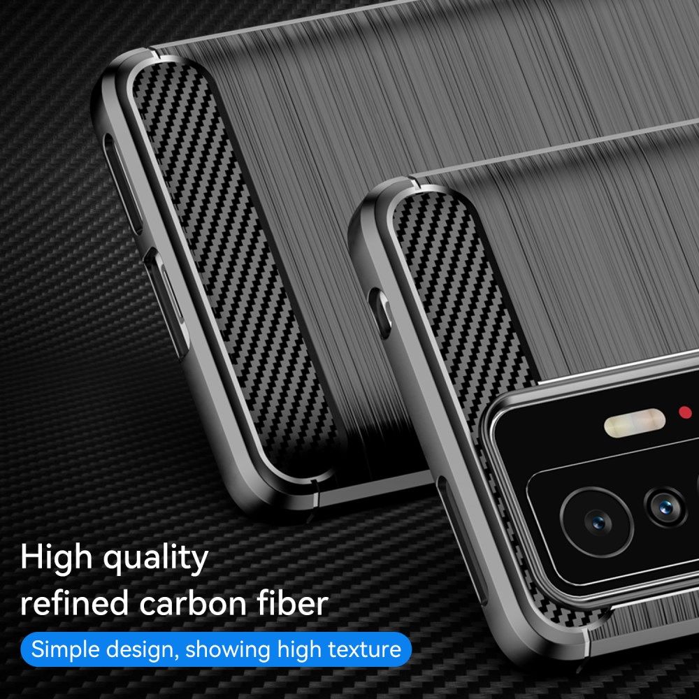 Xiaomi 11T/11T Pro Hoesje Geborsteld TPU Back Cover Zwart afbeelding 4