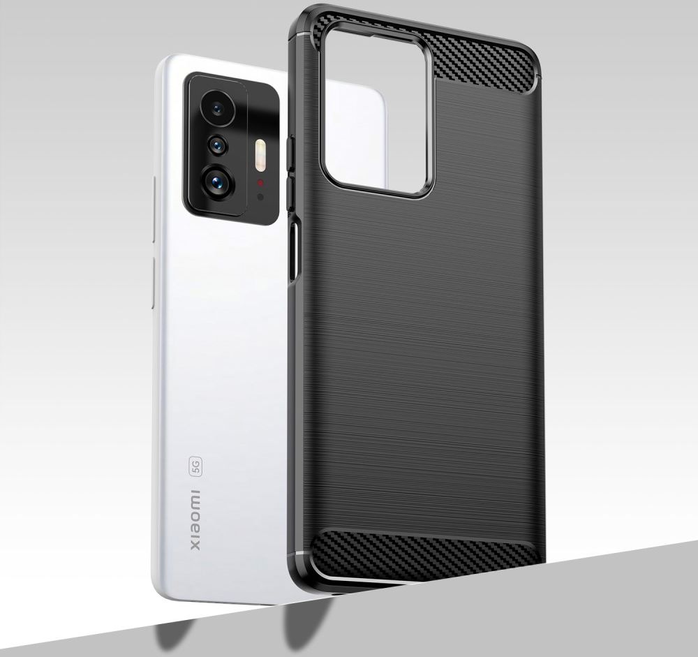 Xiaomi 11T/11T Pro Hoesje Geborsteld TPU Back Cover Zwart afbeelding 7