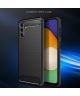 Samsung Galaxy A13 5G / A04s Hoesje Geborsteld TPU Back Cover Zwart