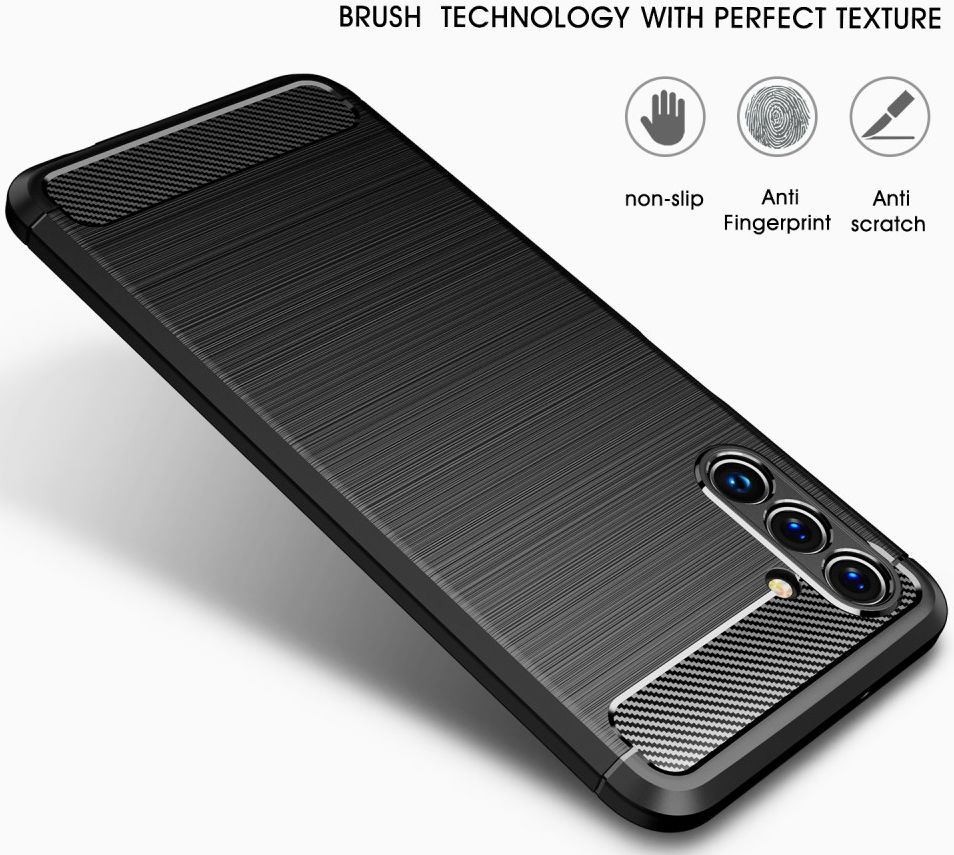 Samsung Galaxy A13 5G / A04s Hoesje Geborsteld TPU Back Cover Zwart afbeelding 6