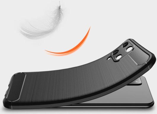 Samsung Galaxy M22/A22 4G Hoesje Geborsteld TPU Back Cover Zwart afbeelding 5