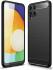 Samsung Galaxy M22/A22 4G Hoesje Geborsteld TPU Back Cover Zwart afbeelding 9