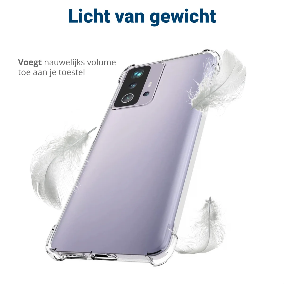 Xiaomi 11T/11T Pro Hoesje Schokbestendig TPU Back Cover Transparant afbeelding 5