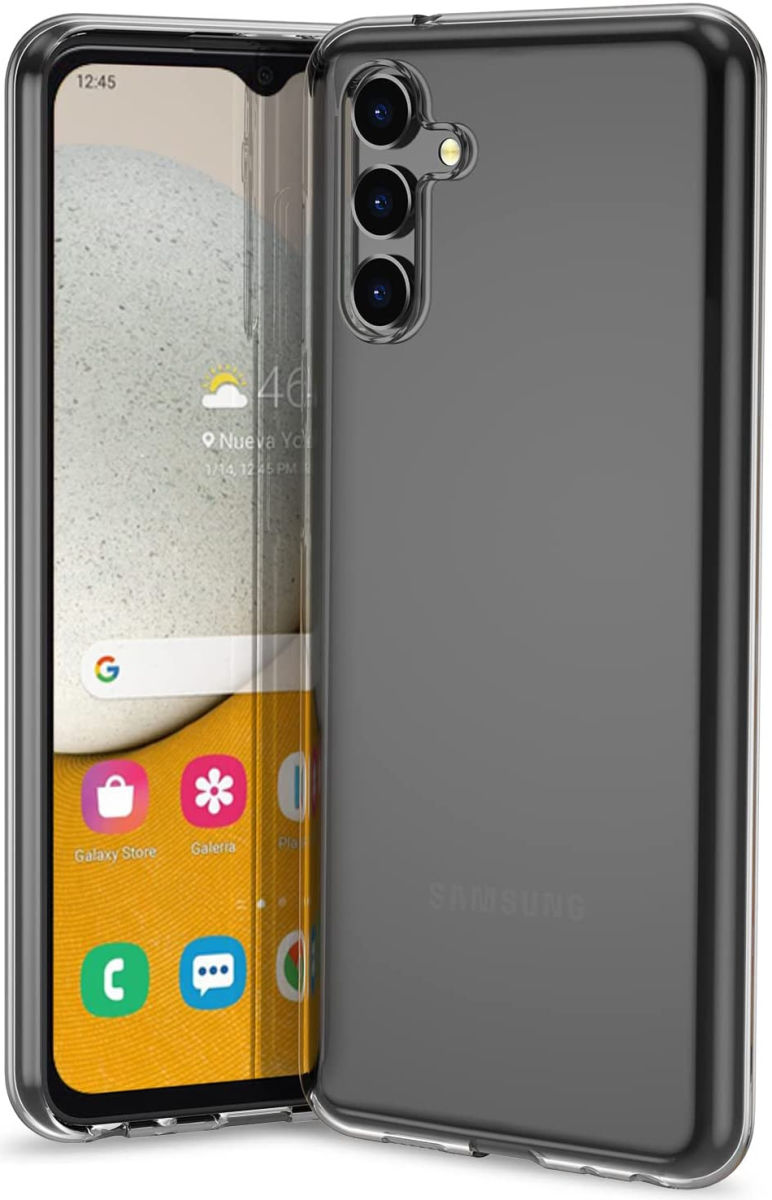 Samsung Galaxy A13 5G / A04s Hoesje Dun TPU Back Cover Transparant afbeelding 1