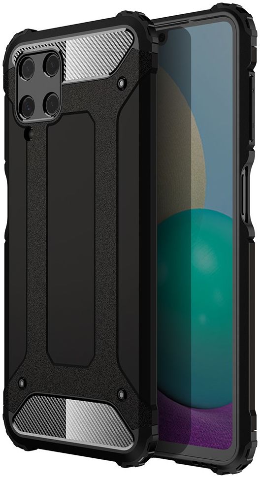 Samsung Galaxy M22/A22 4G Hoesje Shock Proof Back Cover Zwart afbeelding 1