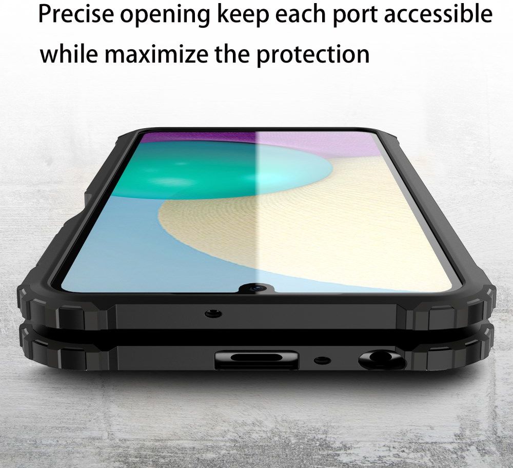 Samsung Galaxy M22/A22 4G Hoesje Shock Proof Back Cover Zwart afbeelding 8