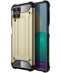 Samsung Galaxy M22/A22 4G Hoesje Shock Proof Back Cover Goud