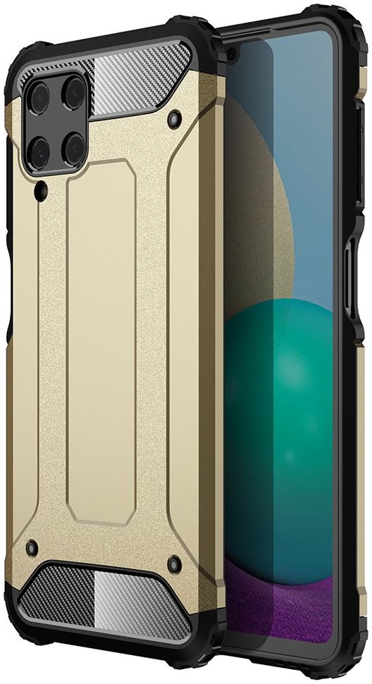 Samsung Galaxy M22/A22 4G Hoesje Shock Proof Back Cover Goud afbeelding 1