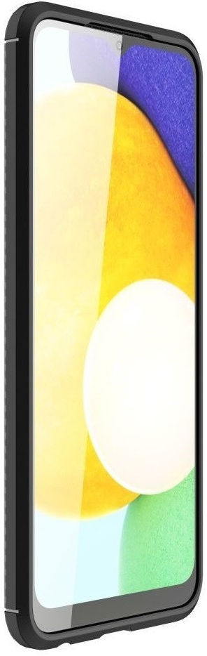 Samsung Galaxy M22/A22 4G Hoesje Siliconen Carbon TPU Back Cover Zwart afbeelding 2
