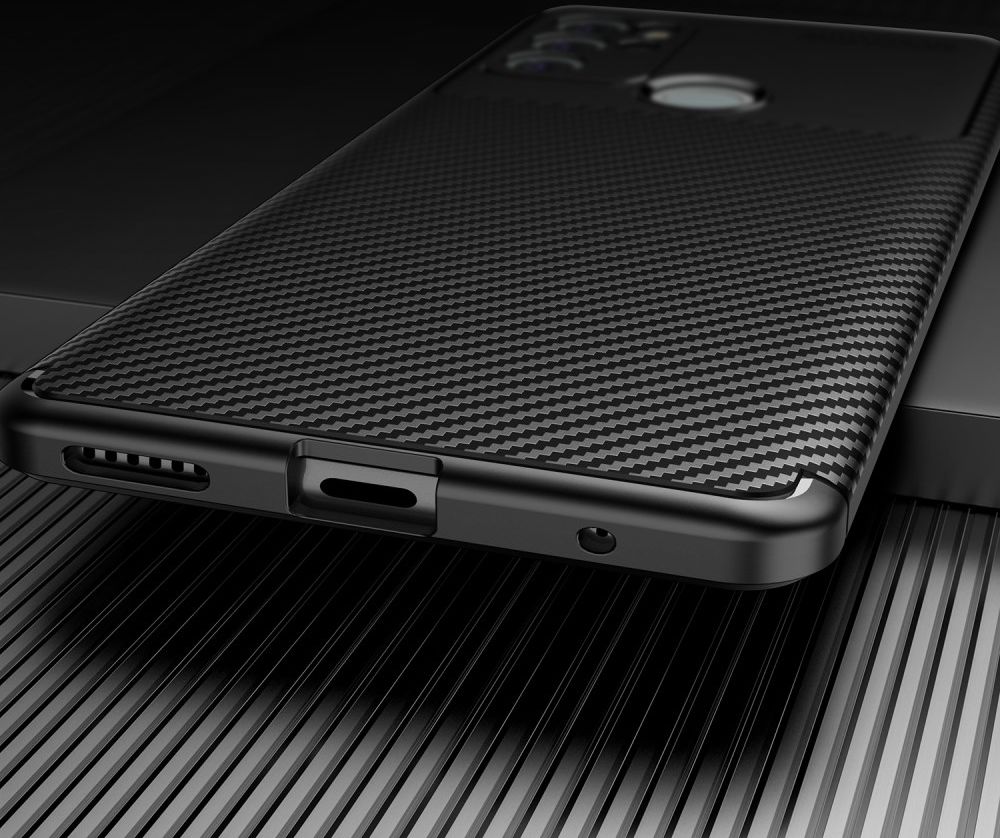 Motorola Moto G60S Hoesje Siliconen Carbon TPU Back Cover  Blauw afbeelding 8