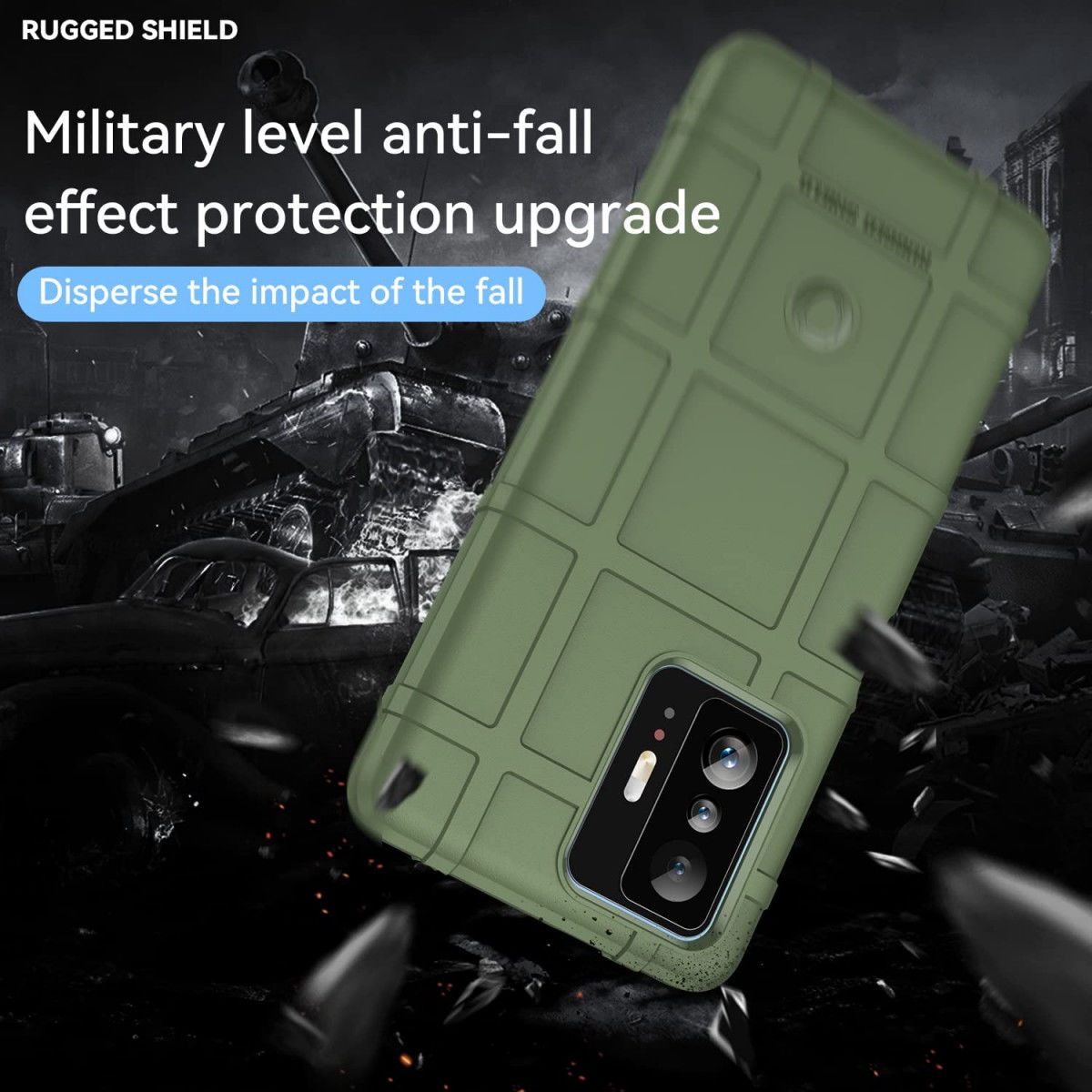 Xiaomi 11T/11T Pro Hoesje Shock Proof Rugged Shield Back Cover Groen afbeelding 3