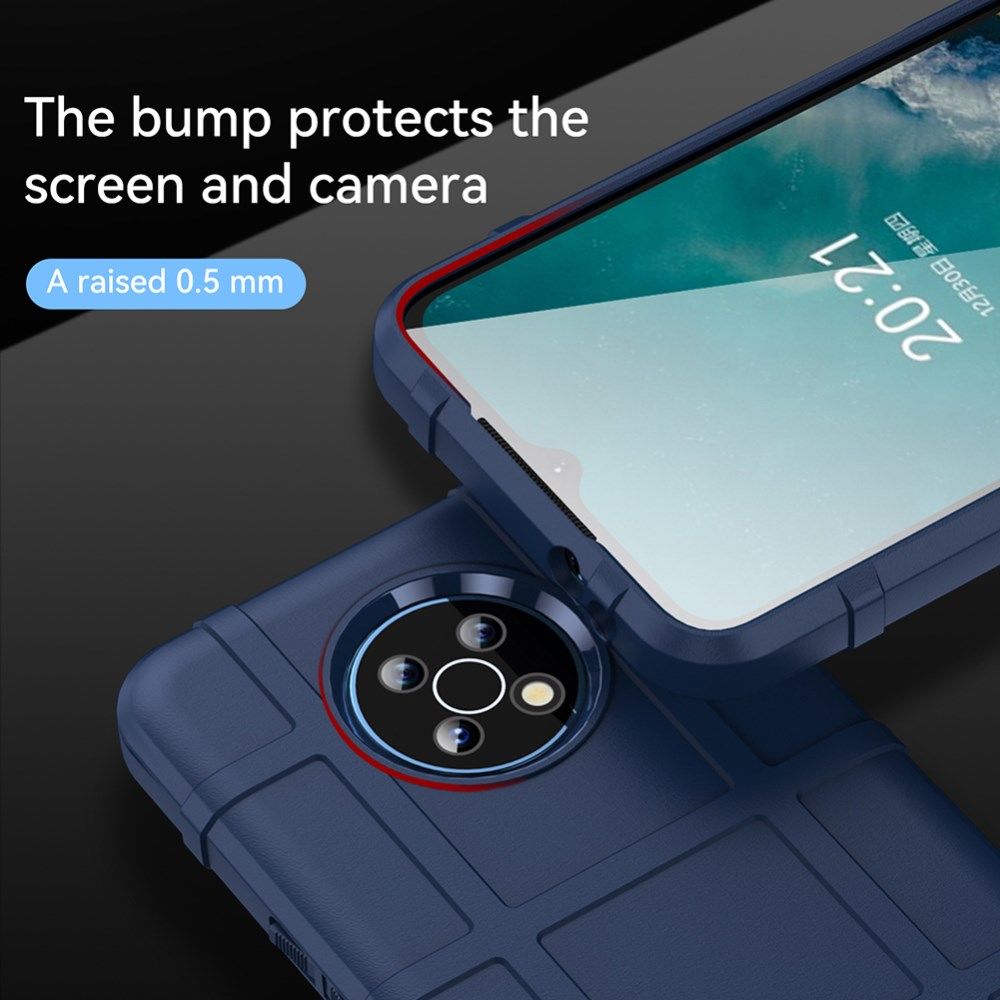 Nokia G50 Hoesje Shock Proof Rugged Shield Back Cover Blauw afbeelding 6