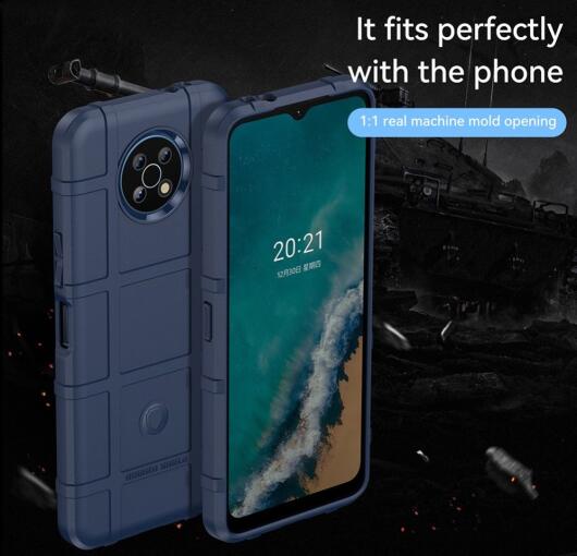 Nokia G50 Hoesje Shock Proof Rugged Shield Back Cover Blauw afbeelding 4