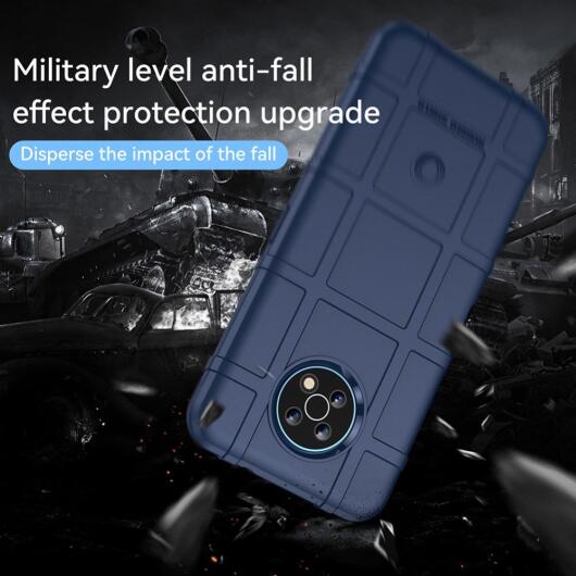Nokia G50 Hoesje Shock Proof Rugged Shield Back Cover Blauw afbeelding 3