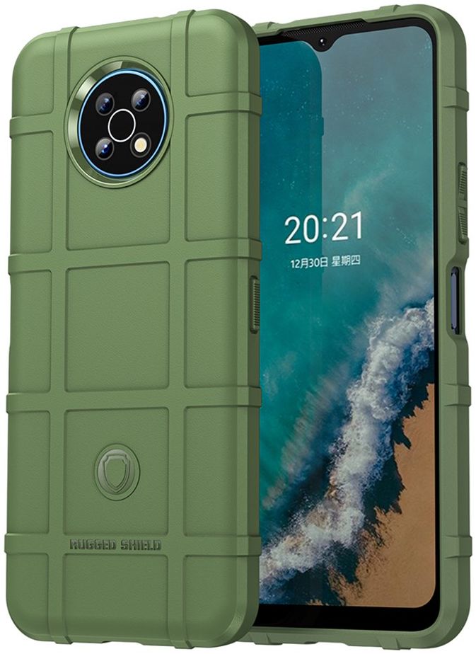 Nokia G50 Hoesje Shock Proof Rugged Shield Back Cover Groen afbeelding 1