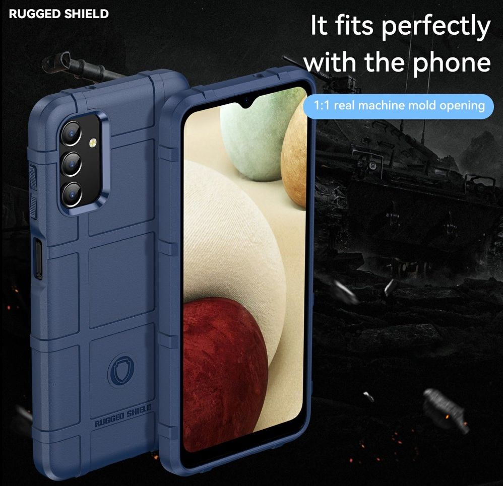 Samsung Galaxy A13 5G/A04s Hoesje Shock Proof Rugged Back Cover Blauw afbeelding 3