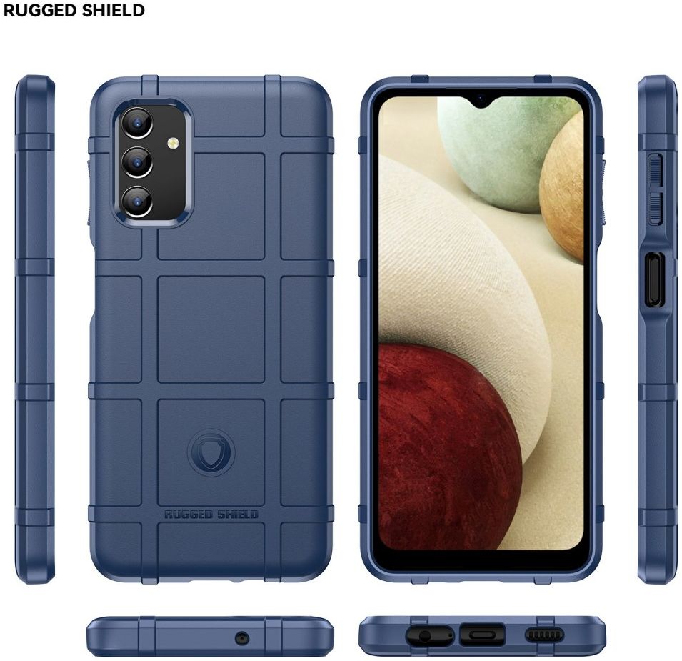 Samsung Galaxy A13 5G/A04s Hoesje Shock Proof Rugged Back Cover Blauw afbeelding 9
