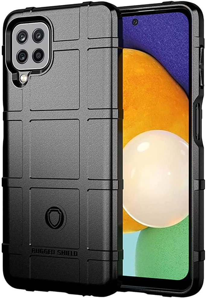 Samsung Galaxy M22/A22 4G Hoesje Shock Proof Rugged Shield Zwart afbeelding 1