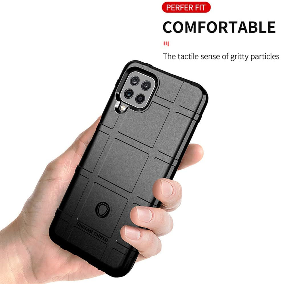 Samsung Galaxy M22/A22 4G Hoesje Shock Proof Rugged Shield Zwart afbeelding 5