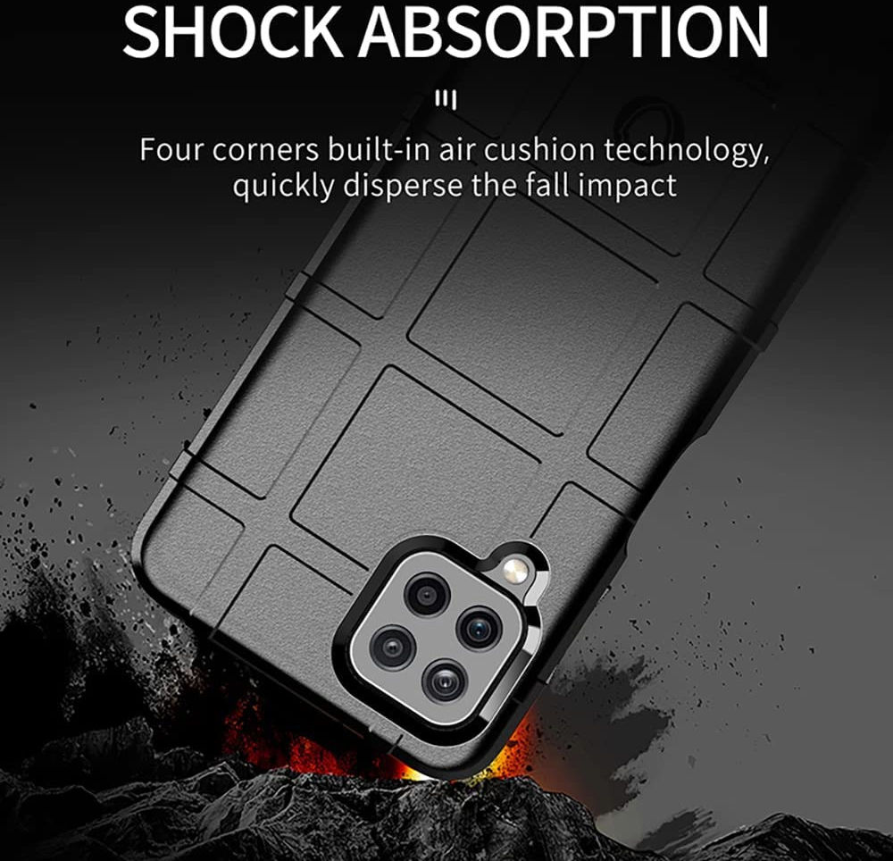 Samsung Galaxy M22/A22 4G Hoesje Shock Proof Rugged Shield Blauw afbeelding 4