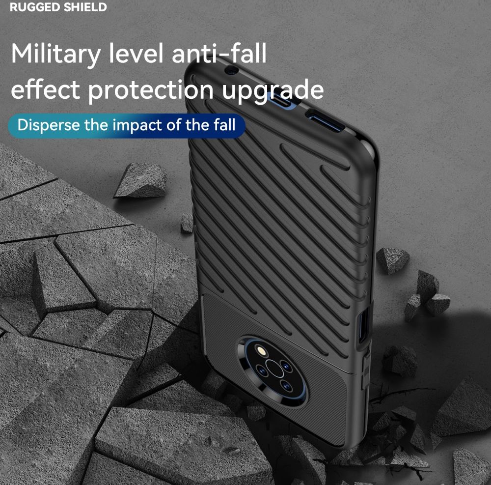 Nokia G50 Hoesje TPU Thunder Design Back Cover Zwart afbeelding 3