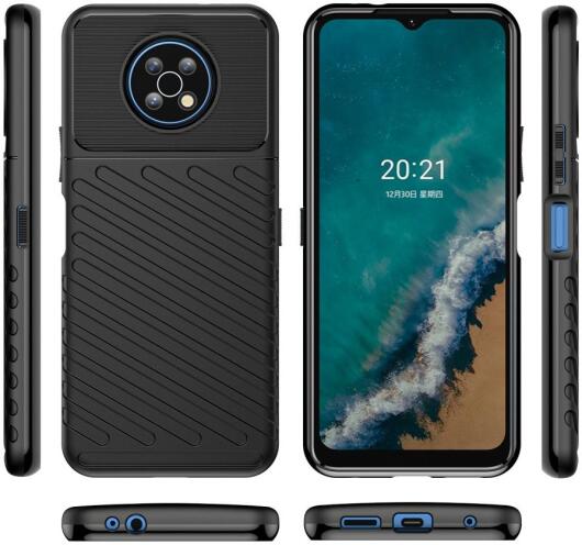 Nokia G50 Hoesje TPU Thunder Design Back Cover Zwart afbeelding 9