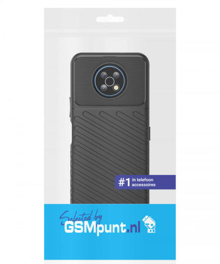 Nokia G50 Hoesje TPU Thunder Design Back Cover Zwart afbeelding 2