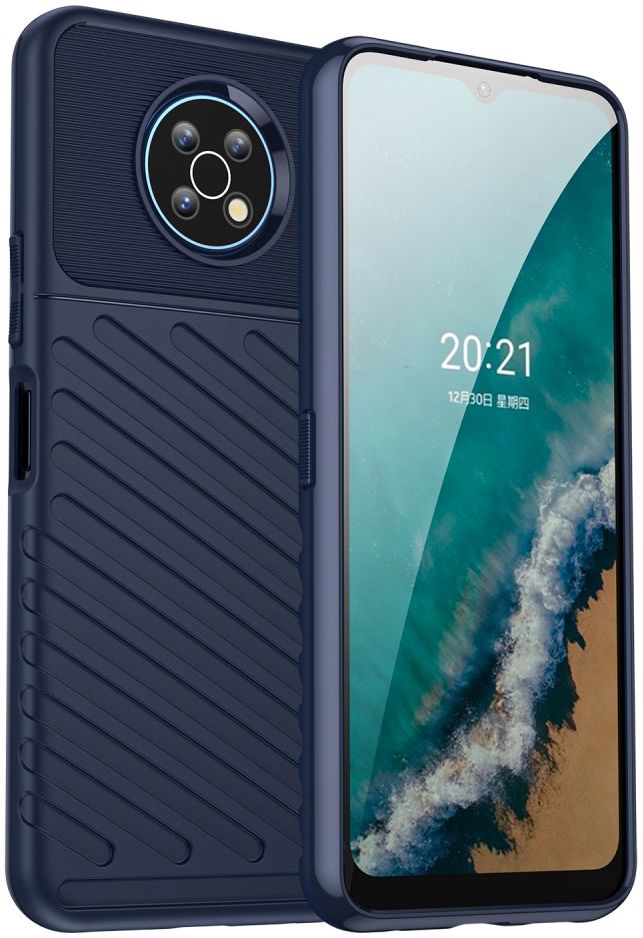 Nokia G50 Hoesje TPU Thunder Design Back Cover Blauw afbeelding 1