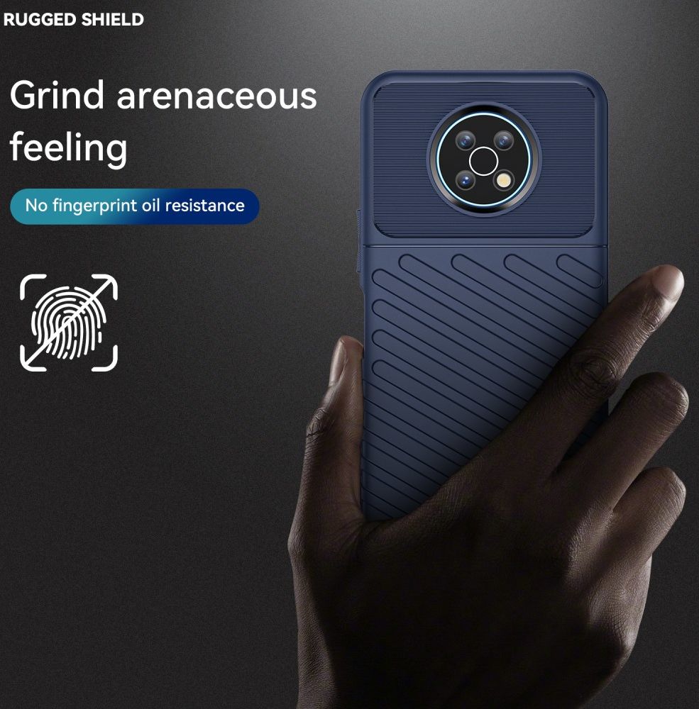 Nokia G50 Hoesje TPU Thunder Design Back Cover Blauw afbeelding 5