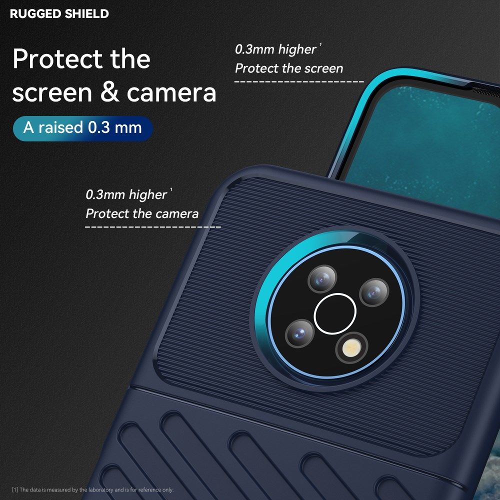 Nokia G50 Hoesje TPU Thunder Design Back Cover Blauw afbeelding 6