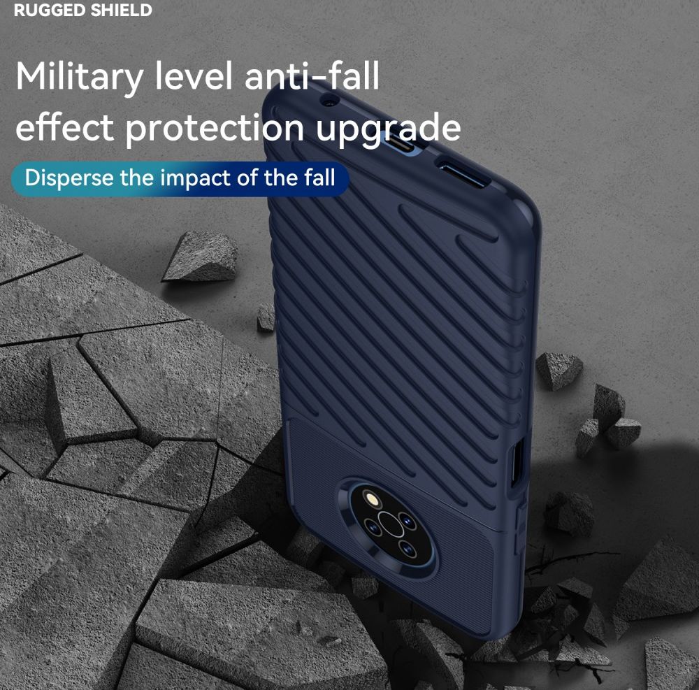 Nokia G50 Hoesje TPU Thunder Design Back Cover Blauw afbeelding 3