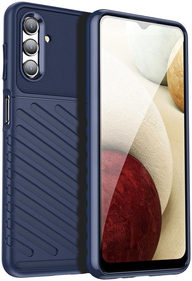 Samsung Galaxy A13 5G / A04s Hoesje TPU Thunder Back Cover Blauw afbeelding 1