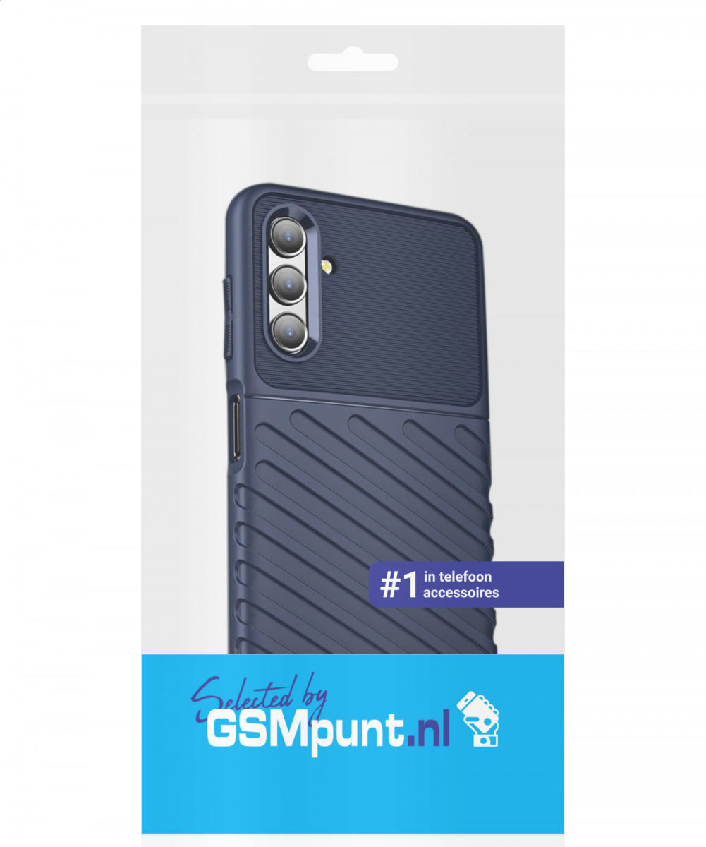 Samsung Galaxy A13 5G / A04s Hoesje TPU Thunder Back Cover Blauw afbeelding 2