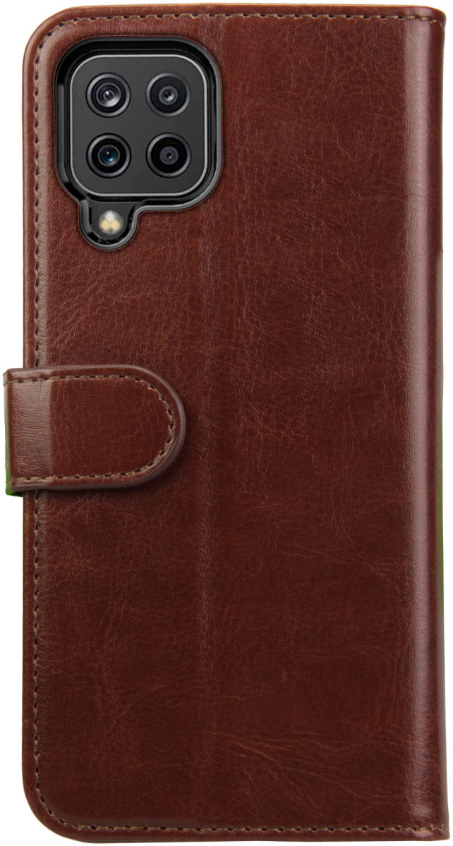 Rosso Element Samsung Galaxy M22/A22 4G Hoesje Book Cover Wallet Bruin afbeelding 2