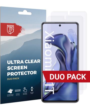 Rosso Xiaomi 11T/11T Pro Ultra Clear Screen Protector Duo Pack Screen Protectors