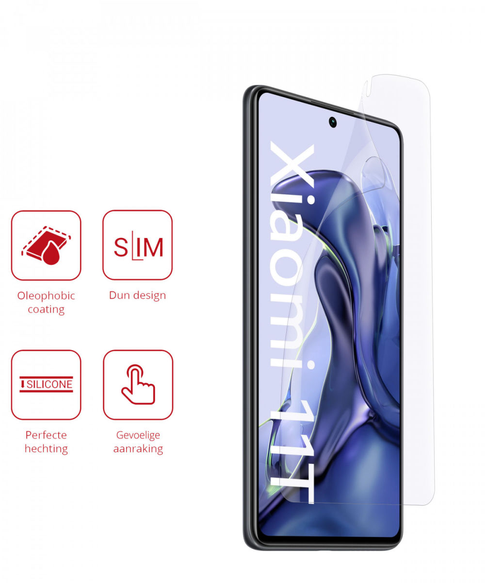 Rosso Xiaomi 11T/11T Pro Ultra Clear Screen Protector Duo Pack afbeelding 2