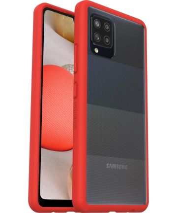 OtterBox React Samsung Galaxy A42 Hoesje Back Cover Transparant Rood Hoesjes