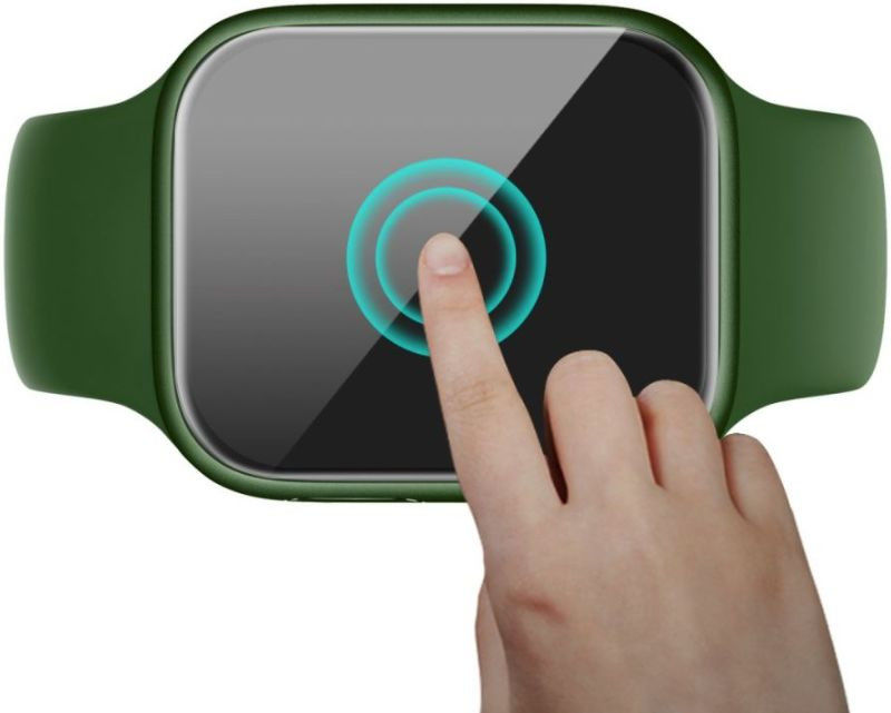 Apple Watch 7 / 8 / 9 45MM Screenprotector - 3D Soft TPU - Zwart (2-Pack) afbeelding 2