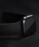 Apple Watch 7/8/9 41MM Case - Hard Plastic Bumper met Tempered Glass - Zwart