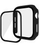 Apple Watch 7/8/9 41MM Case - Hard Plastic Bumper met Tempered Glass - Zwart