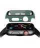 Apple Watch 7 41MM Hoesje Hard Plastic Bumper met Tempered Glass Groen