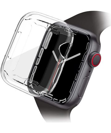 Apple Watch 7/8/9 41MM CaseFull Protect TPU Hard Plastic Transparant Cases