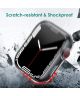 Apple Watch 7/8/9 41MM CaseFull Protect TPU Hard Plastic Transparant