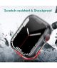 Apple Watch 7/8/9 45MM Case Full Protect TPU Hard Plastic Transparant