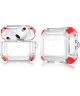 Apple AirPods 3 Hoesje TPU Case Transparant / Rood