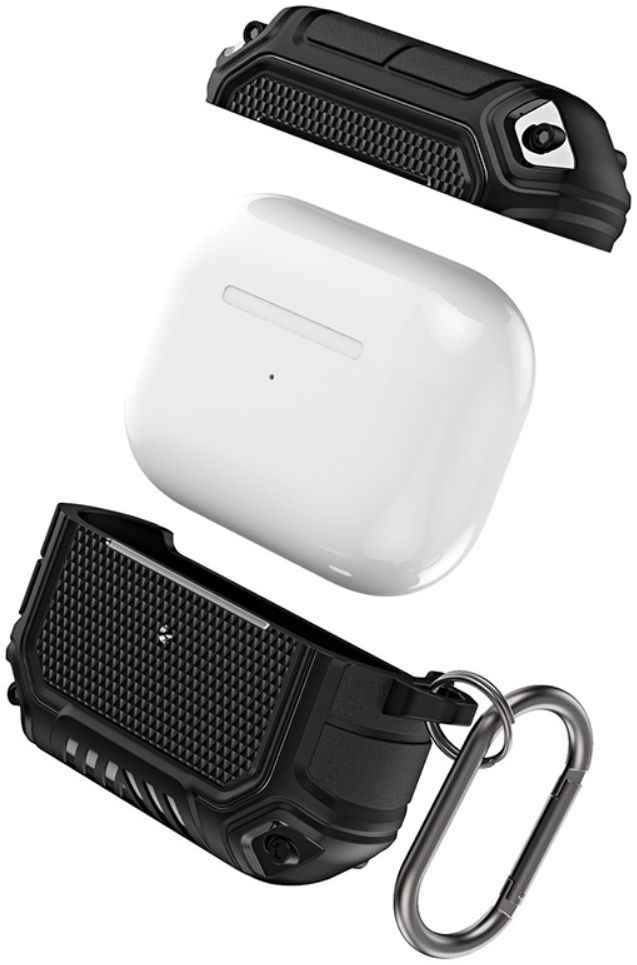 Apple AirPods 3 Hoesje Dun TPU Bescherm Case Zwart afbeelding 2